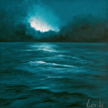 Lucinda Leveille Art | Lucinda's Studio | Brisbane Art | Australian Artist | Gold Coast Artist | Online Gallery | seascapes | beach | ocean | clouds | moonlight