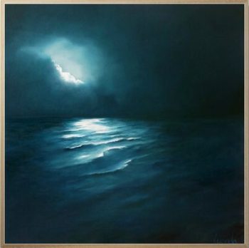 Lucinda Leveille Art | Lucinda's Studio | Brisbane Art | Australian Artist | Gold Coast Artist | Online Gallery | seascapes | beach | ocean | clouds | moonlight