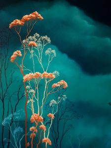 Lucinda Leveille Art | Lucinda's Studio | Brisbane Art | Australian Artist | Gold Coast Artist | Online Gallery | clouds | Australian landscape | gum trees | home art | decor | home art | above the canopy