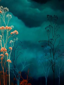Lucinda Leveille Art | Lucinda's Studio | Brisbane Art | Australian Artist | Gold Coast Artist | Online Gallery | clouds | Australian landscape | gum trees | home art | decor | home art | above the canopy
