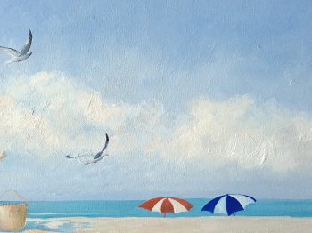 Lucinda Leveille Art | Lucinda's Studio | Brisbane Art | Australian Artist | Gold Coast Artist | Online Gallery | seascapes | beach | ocean | clouds |