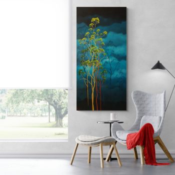 Lucinda Leveille Art | Lucinda's Studio | Brisbane Art | Australian Artist | Gold Coast Artist | Online Gallery | clouds | Australian landscape | gum trees | home art | decor | home art | above the canopy