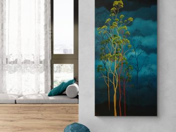 Lucinda Leveille Art | Lucinda's Studio | Brisbane Art | Australian Artist | Gold Coast Artist | Online Gallery | clouds | Australian landscape | gum trees | home art | decor | home art | above the canopy