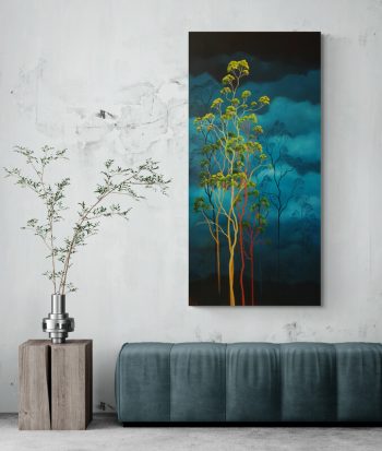 Lucinda Leveille Art | Lucinda's Studio | Brisbane Art | Australian Artist | Gold Coast Artist | Online Gallery | clouds | Australian landscape | gum trees | home art | decor | home art | above the canopy