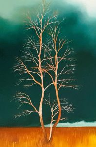 Lucinda Leveille Art | Lucinda's Studio | Brisbane Art | Australian Artist | Gold Coast Artist | Online Gallery | road | Australian landscape | gum trees | exploring the solitary | home inspiration