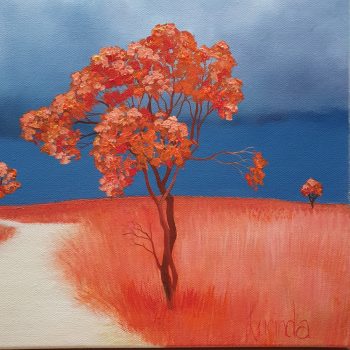 Lucinda Leveille Art | Lucinda's Studio | Brisbane Art | Australian Artist | Gold Coast Artist | Online Gallery | road | Australian landscape | gum trees | exploring the solitary | home inspiration