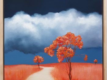 Lucinda Leveille Art | Lucinda's Studio | Brisbane Art | Australian Artist | Gold Coast Artist | Online Gallery | road | Australian landscape | gum trees | exploring the solitary | home inspiration