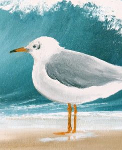 Lucinda Leveille Art | Lucinda's Studio | Brisbane Art | Australian Artist | Gold Coast Artist | Online Gallery | seascapes | beach | ocean | seagull
