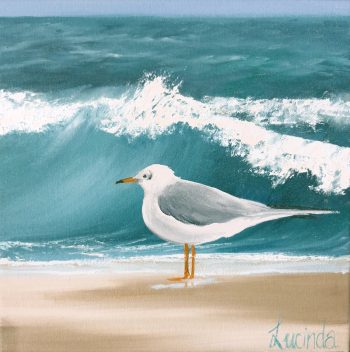 Lucinda Leveille Art | Lucinda's Studio | Brisbane Art | Australian Artist | Gold Coast Artist | Online Gallery | seascapes | beach | ocean | seagull