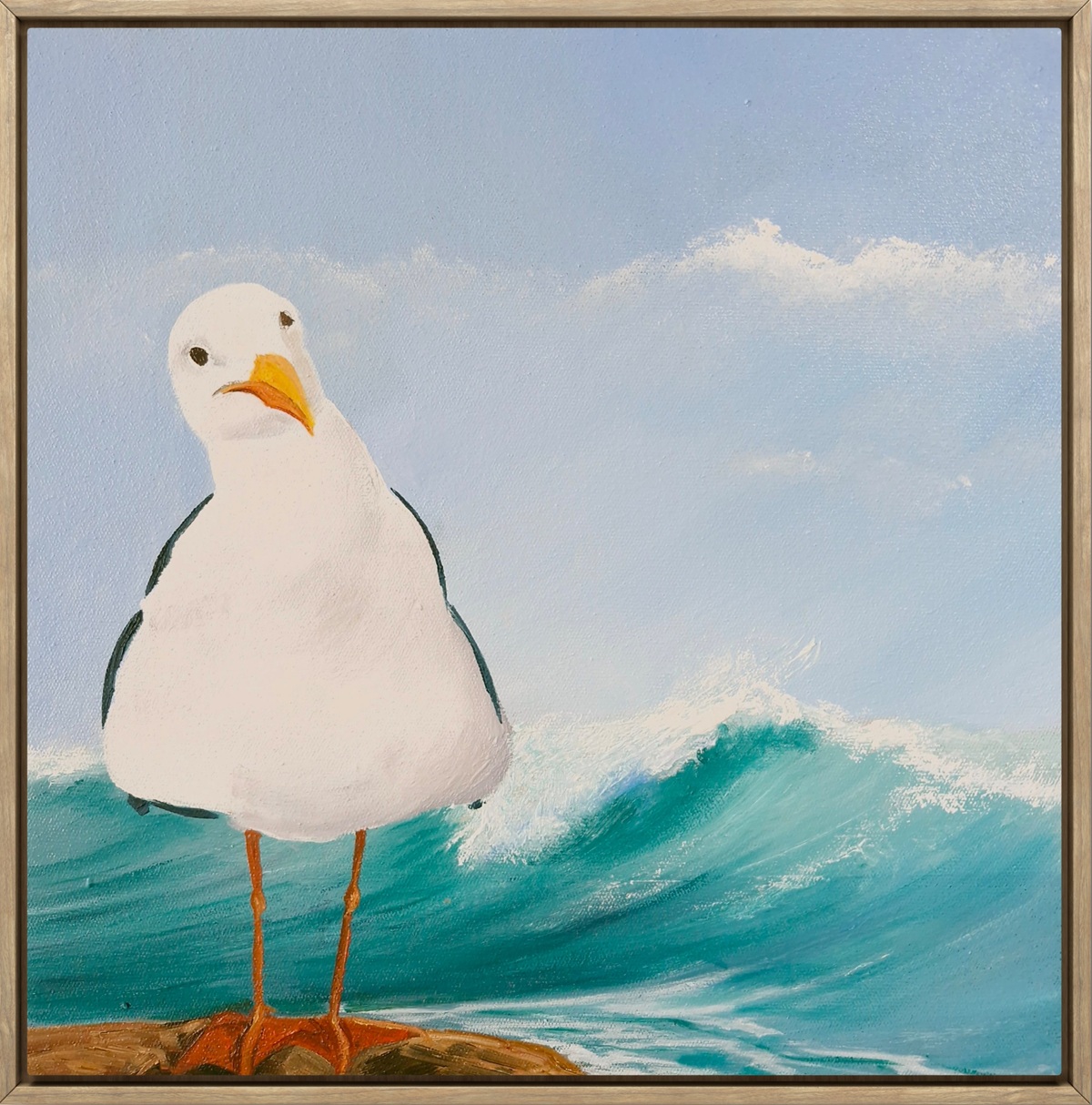 Lucinda Leveille Art | Lucinda's Studio | Brisbane Art | Australian Artist | Gold Coast Artist | Online Gallery | seascapes | beach | ocean | seagull