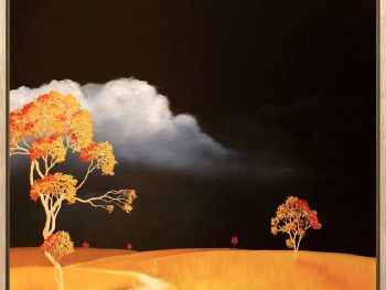 Lucinda Leveille Art | Lucinda's Studio | Brisbane Art | Australian Artist | Gold Coast Artist | Online Gallery | road | Australian landscape | gum trees | exploring the solitary | home inspiration