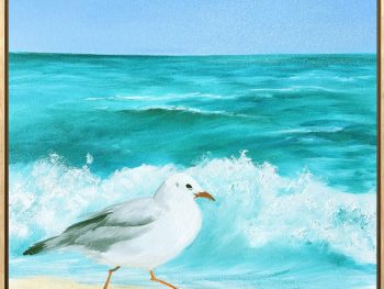 Lucinda Leveille Art | Lucinda's Studio | Brisbane Art | Australian Artist | Gold Coast Artist | Online Gallery | seascapes | beach | ocean | seagull