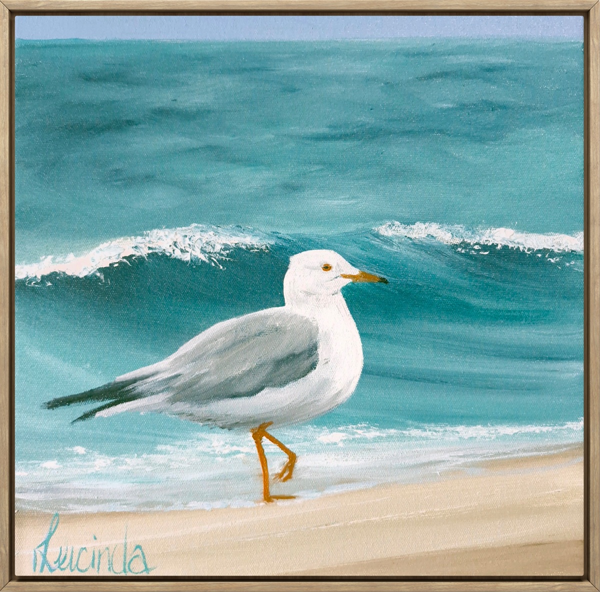 Lucinda Leveille Art | Lucinda's Studio | Brisbane Art | Australian Artist | Gold Coast Artist | Online Gallery | seascapes | beach | ocean | seagull