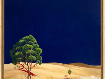 Lucinda Leveille Art | Lucinda's Studio | Brisbane Art | Australian Artist | Gold Coast Artist | Online Gallery | red road | Australian landscape | gum trees | road series