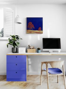 Lucinda Leveille Art | Lucinda's Studio | Brisbane Art | Australian Artist | Gold Coast Artist | Online Gallery | red road | Australian landscape | gum trees | road series