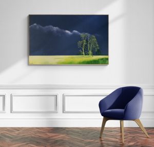 Lucinda Leveille Art | Lucinda's Studio | Brisbane Art | Australian Artist | Gold Coast Artist | Online Gallery | trees | Australian landscape | clouds | exploring the solitary | ready to hang | framed
