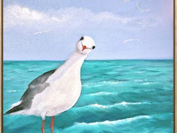 Lucinda Leveille Art | Lucinda's Studio | Brisbane Art | Australian Artist | Gold Coast Artist | Online Gallery | seascapes | beach | ocean | seagull