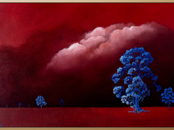 Lucinda Leveille Art | Lucinda's Studio | Brisbane Art | Australian Artist | Gold Coast Artist | Online Gallery | trees | Australian landscape | clouds | exploring the solitary | ready to hang | framed