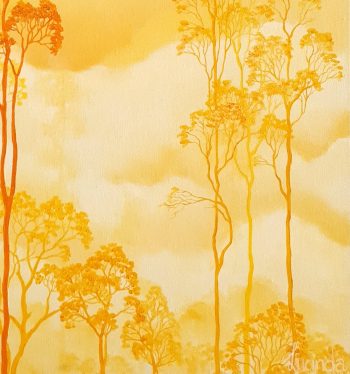 Lucinda Leveille Art | Lucinda's Studio | Brisbane Art | Australian Artist | Gold Coast Artist | Online Gallery | clouds | Australian landscape | gum trees | home art | decor | home art | above the canopy | Australian landscape painting | Gold Coast artist