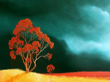 Lucinda Leveille Art | Lucinda's Studio | Brisbane Art | Australian Artist | Gold Coast Artist | Online Gallery | trees | Australian landscape | clouds | exploring the solitary | ready to hang | framed | interior decorating