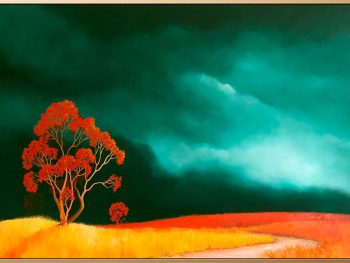 Lucinda Leveille Art | Lucinda's Studio | Brisbane Art | Australian Artist | Gold Coast Artist | Online Gallery | trees | Australian landscape | clouds | exploring the solitary | ready to hang | framed | interior decorating