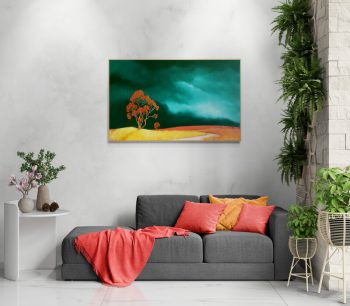 Lucinda Leveille Art | Lucinda's Studio | Brisbane Art | Australian Artist | Gold Coast Artist | Online Gallery | trees | Australian landscape | clouds | exploring the solitary | ready to hang | framed | interior decorating