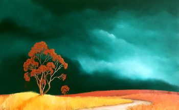 Lucinda Leveille Art | Lucinda's Studio | Brisbane Art | Australian Artist | Gold Coast Artist | Online Gallery | trees | Australian landscape | clouds | exploring the solitary | ready to hang | framed | interior decorating