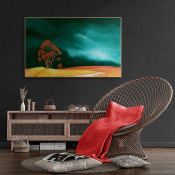 Lucinda Leveille Art | Lucinda's Studio | Brisbane Art | Australian Artist | Gold Coast Artist | Online Gallery | trees | Australian landscape | clouds | exploring the solitary | ready to hang | framed | interior decorating