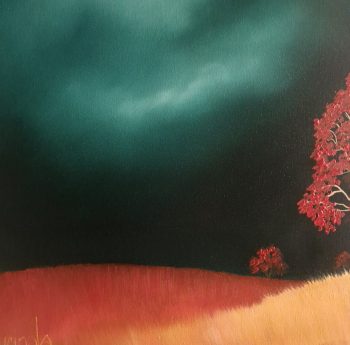 Lucinda Leveille Art | Lucinda's Studio | Brisbane Art | Australian Artist | Gold Coast Artist | Online Gallery | trees | Australian landscape | clouds | exploring the solitary | ready to hang | framed