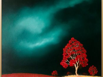 Lucinda Leveille Art | Lucinda's Studio | Brisbane Art | Australian Artist | Gold Coast Artist | Online Gallery | trees | Australian landscape | clouds | exploring the solitary | ready to hang | framed