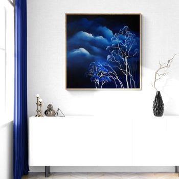 Lucinda Leveille Art | Lucinda's Studio | Brisbane Art | Australian Artist | Gold Coast Artist | Online Gallery | clouds | Australian landscape | gum trees | home art | decor | home art | above the canopy