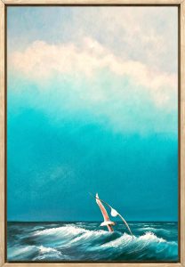 Lucinda Leveille Art | Lucinda's Studio | Brisbane Art | Australian Artist | Gold Coast Artist | Online Gallery | seascapes | beach | ocean | albatross | bird | ready to hang