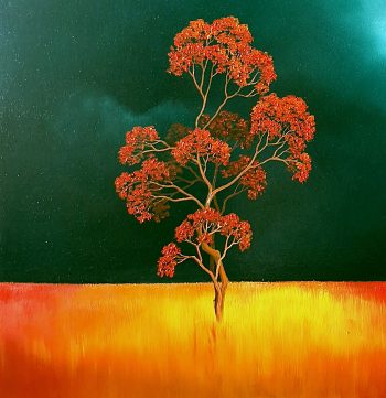 Lucinda Leveille Art | Lucinda's Studio | Brisbane Art | Australian Artist | Gold Coast Artist | Online Gallery | trees | Australian landscape | clouds | exploring the solitary | ready to hang | framed