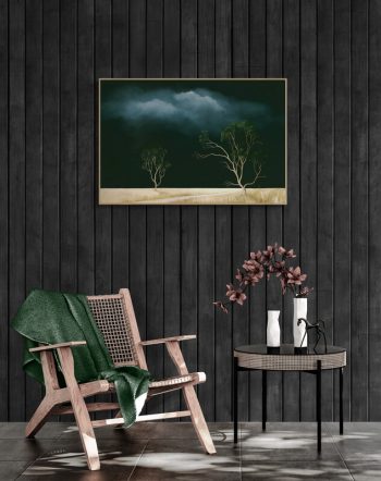 Lucinda Leveille Art | Lucinda's Studio | Brisbane Art | Australian Artist | Gold Coast Artist | Online Gallery | trees | Australian landscape | clouds | exploring the solitary | ready to hang | framed