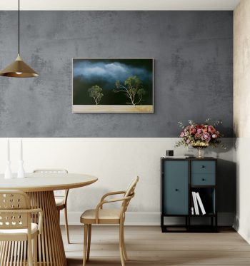 Lucinda Leveille Art | Lucinda's Studio | Brisbane Art | Australian Artist | Gold Coast Artist | Online Gallery | trees | Australian landscape | clouds | exploring the solitary | ready to hang | framed