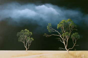 Lucinda Leveille Art | Lucinda's Studio | Brisbane Art | Australian Artist | Gold Coast Artist | Online Gallery | trees | Australian landscape | clouds | exploring the solitary | ready to hang | framed
