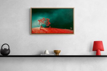 Lucinda Leveille Art | Lucinda's Studio | Brisbane Art | Australian Artist | Gold Coast Artist | Online Gallery | trees | Australian landscape | clouds | exploring the solitary | ready to hang | framed