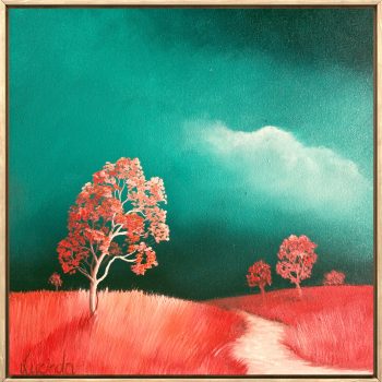 Lucinda Leveille Art | Lucinda's Studio | Brisbane Art | Australian Artist | Gold Coast Artist | Online Gallery | trees | Australian landscape | clouds | exploring the solitary | ready to hang | framed | home decor | decorate | interiors