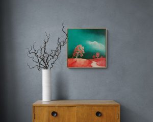 Lucinda Leveille Art | Lucinda's Studio | Brisbane Art | Australian Artist | Gold Coast Artist | Online Gallery | trees | Australian landscape | clouds | exploring the solitary | ready to hang | framed | home decor | decorate | interiors