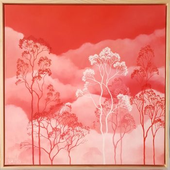 Lucinda Leveille Art | Lucinda's Studio | Brisbane Art | Australian Artist | Gold Coast Artist | Online Gallery | clouds | Australian landscape | gum trees | home art | decor | home art | above the canopy | Australian landscape painting | Gold Coast artist