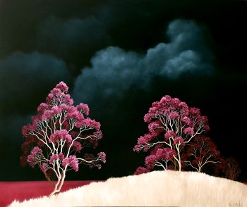 Lucinda Leveille Art | Lucinda's Studio | Brisbane Art | Australian Artist | Gold Coast Artist | Online Gallery | trees | Australian landscape | clouds | exploring the solitary | ready to hang | framed