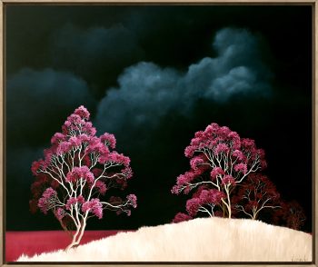 Lucinda Leveille Art | Lucinda's Studio | Brisbane Art | Australian Artist | Gold Coast Artist | Online Gallery | trees | Australian landscape | clouds | exploring the solitary | ready to hang | framed