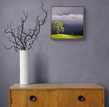 Lucinda Leveille Art | Lucinda's Studio | Brisbane Art | Australian Artist | Gold Coast Artist | Online Gallery | trees | Australian landscape | clouds | exploring the solitary | ready to hang | framed