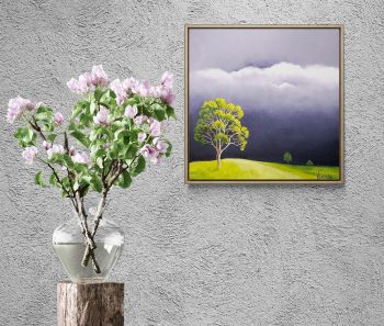 Lucinda Leveille Art | Lucinda's Studio | Brisbane Art | Australian Artist | Gold Coast Artist | Online Gallery | trees | Australian landscape | clouds | exploring the solitary | ready to hang | framed