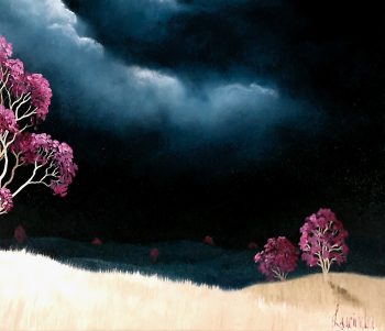 Lucinda Leveille Art | Lucinda's Studio | Brisbane Art | Australian Artist | Gold Coast Artist | Online Gallery | trees | Australian landscape | clouds | exploring the solitary | ready to hang | framed