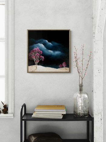 Lucinda Leveille Art | Lucinda's Studio | Brisbane Art | Australian Artist | Gold Coast Artist | Online Gallery | trees | Australian landscape | clouds | exploring the solitary | ready to hang | framed