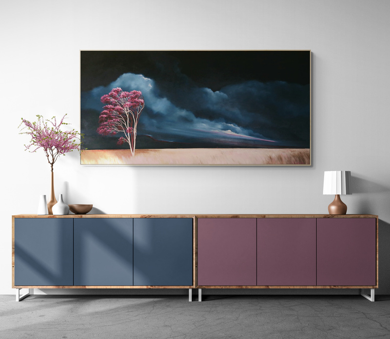 Lucinda Leveille Art | Lucinda's Studio | Brisbane Art | Australian Artist | Gold Coast Artist | Online Gallery | trees | Australian landscape | clouds | exploring the solitary | ready to hang