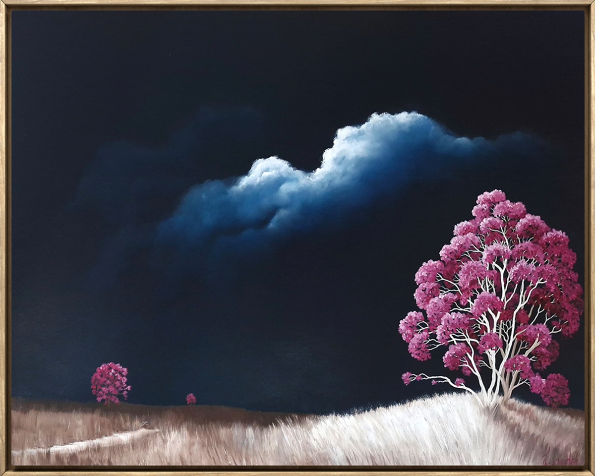 Lucinda Leveille Art | Lucinda's Studio | Brisbane Art | Australian Artist | Gold Coast Artist | Online Gallery | trees | Australian landscape | clouds | exploring the solitary | ready to hang