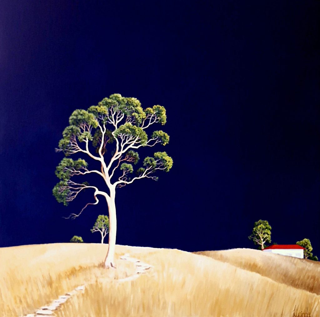Lucinda Leveille Art | Lucinda's Studio | Brisbane Art | Australian Artist | Gold Coast Artist | Online Gallery | trees | Australian landscape | clouds | ready to hang | original art