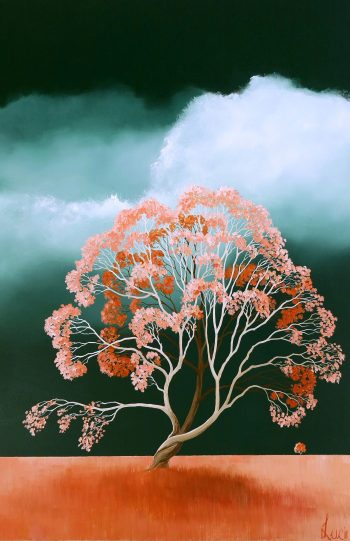 Lucinda Leveille Art | Lucinda's Studio | Brisbane Art | Australian Artist | Gold Coast Artist | Online Gallery | trees | Australian landscape | clouds | exploring the solitary | ready to hang
